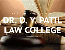 Tablet Screenshot of law.dypvp.edu.in